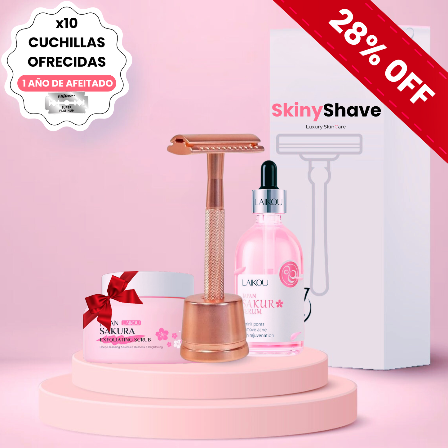⏳ ¡OFERTA LIMITADA! RASURADORA + SÉRUM + EXFOLIANTE